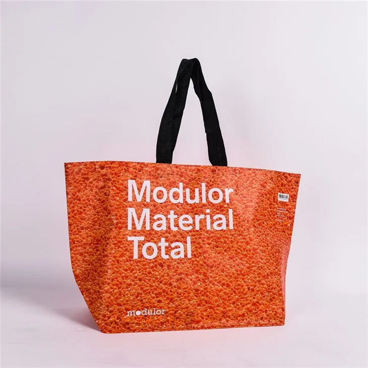 Márkás laminált RPET bevásárló táska