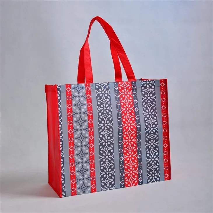 Laminált, nem szőtt élelmiszerbolt táskák