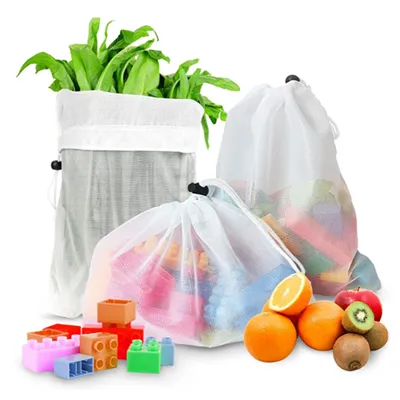 Hálós táska RPET poliészterből